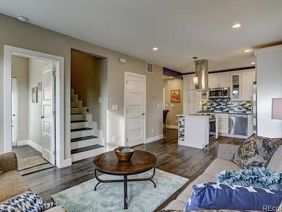 Living room and kitchen