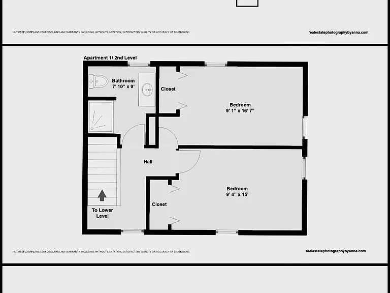 Not pictured - shared access to massive unfinished basement for storage