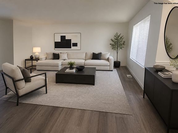Back of Living Room, virtually staged