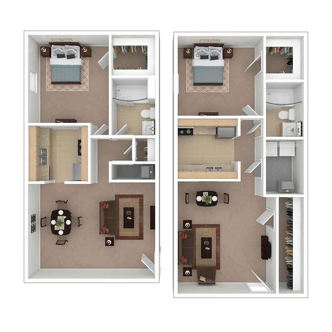 Floor plan 1 Bedroom 1 Bathroom