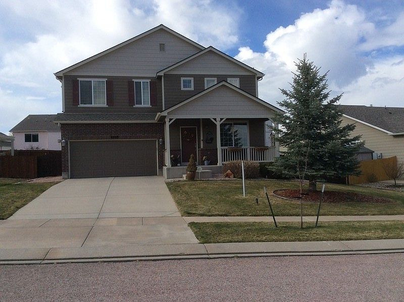 Exterior Front-6428 Borough Drive
						:
						Blue Spruce is 20" tall