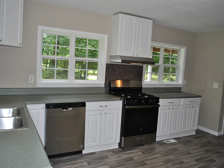Kitchen work space and pantry