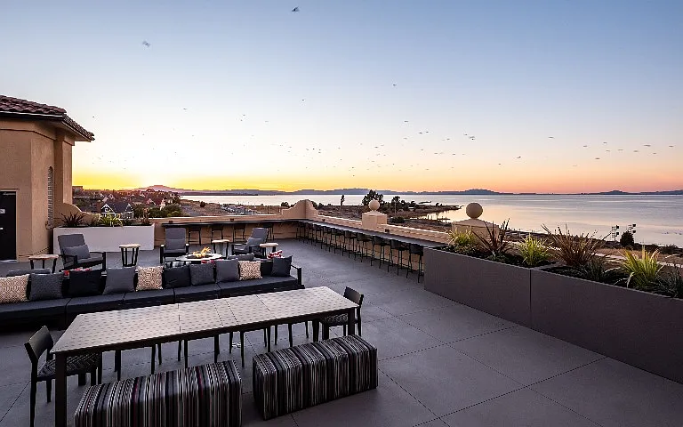 Community Rooftop Lounge | Apartments in Hercules, CA | The Exchange Hercules Bayfront