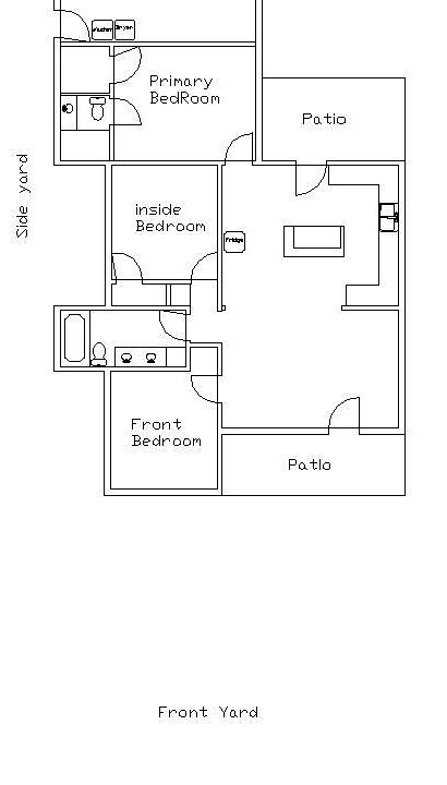 Floor place with both interior & exterior