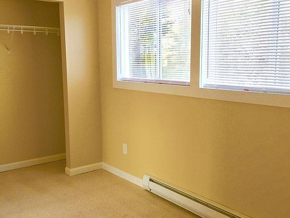 double pane windows at the bedroom, nice closet
