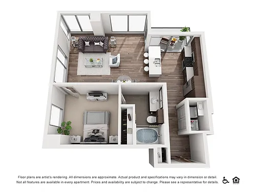 Floor plan 1K