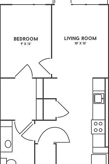1 Bedroom, 1 Bathroom 1 Bedroom, 1 Bathroom