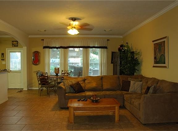 spacious family room