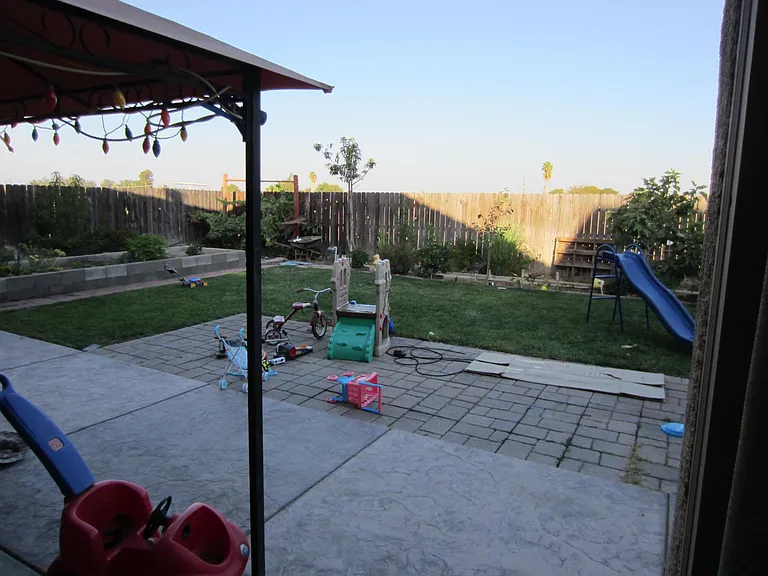 old photo of the backyard.