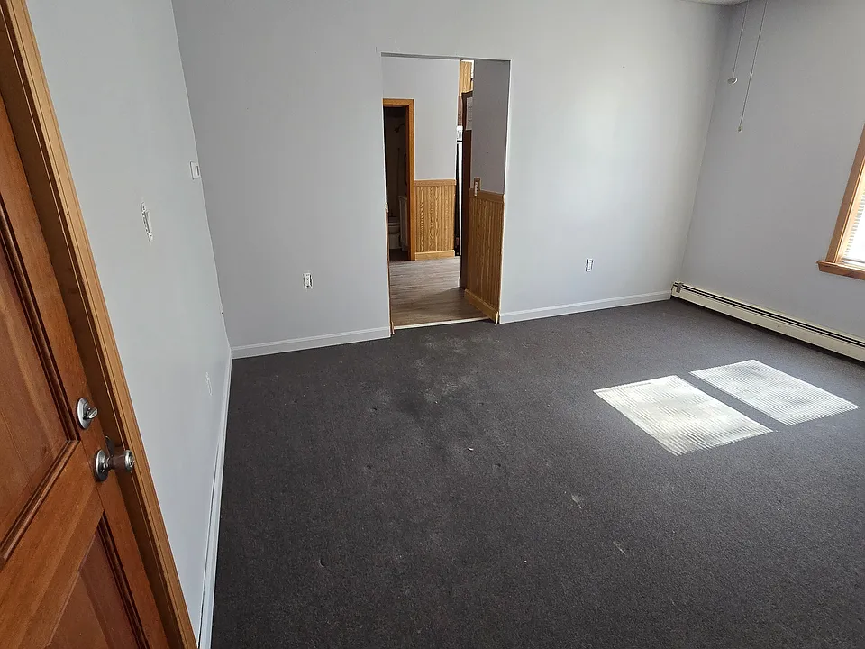 living room view from entry door