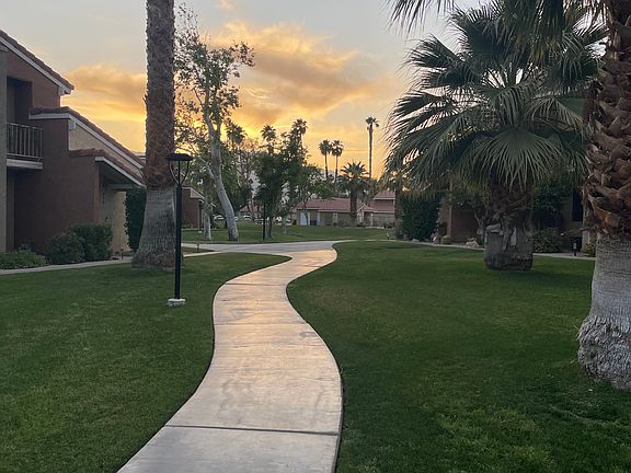 Looking toward the pool and tennis courts to the left of the condo