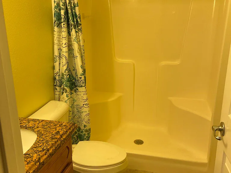 Another view of walking bathroom