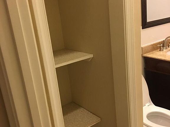 large storage in bathroom