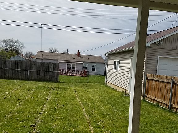 Back yard from covered patio