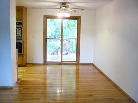Dining room with hardwood floors
