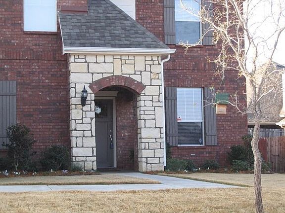 Stone covered entry