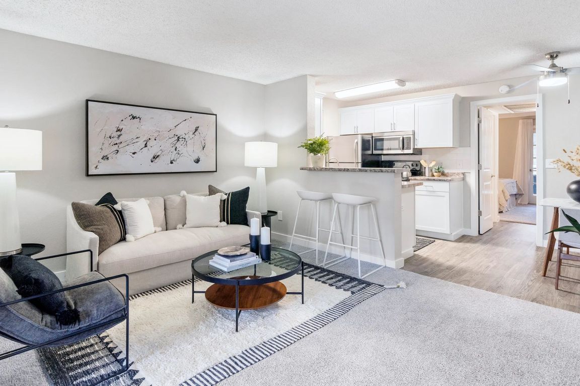 Dance through our open floor plans, where wood-style floors unite your living room and kitchen in perfect harmony. Redefine your style of living!