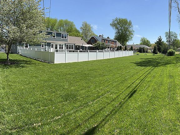 Large back yard from corner