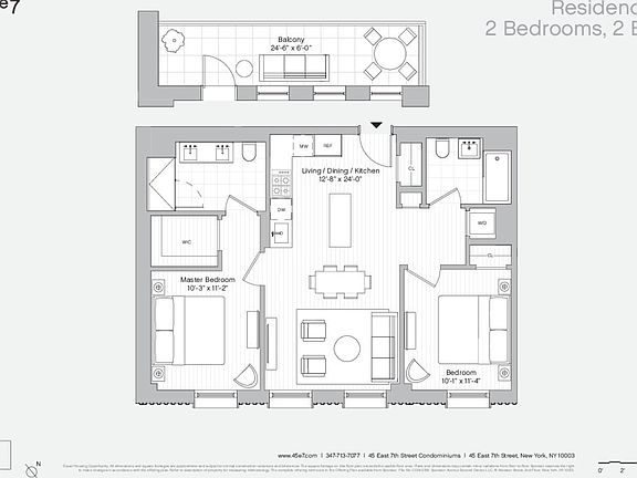 2nd image of 45 E 7th St APT 2A