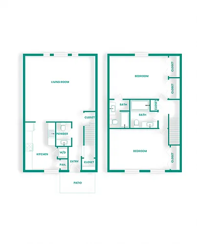 Floor plan BTH2-Townhome