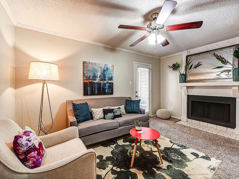 Living Area With Fireplace