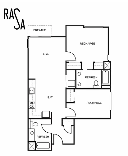 Floor plan 2B