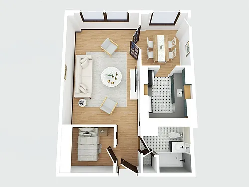 Floor plan Large Studio