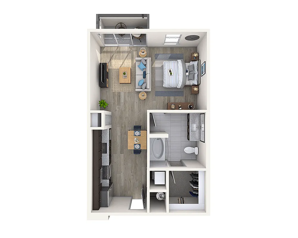 Floor plan Studio E1B