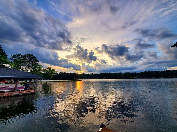 Sunset from boat dock.