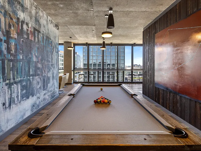 Game Room Pool Table at The Mason Apartments in Chicago, IL 60607