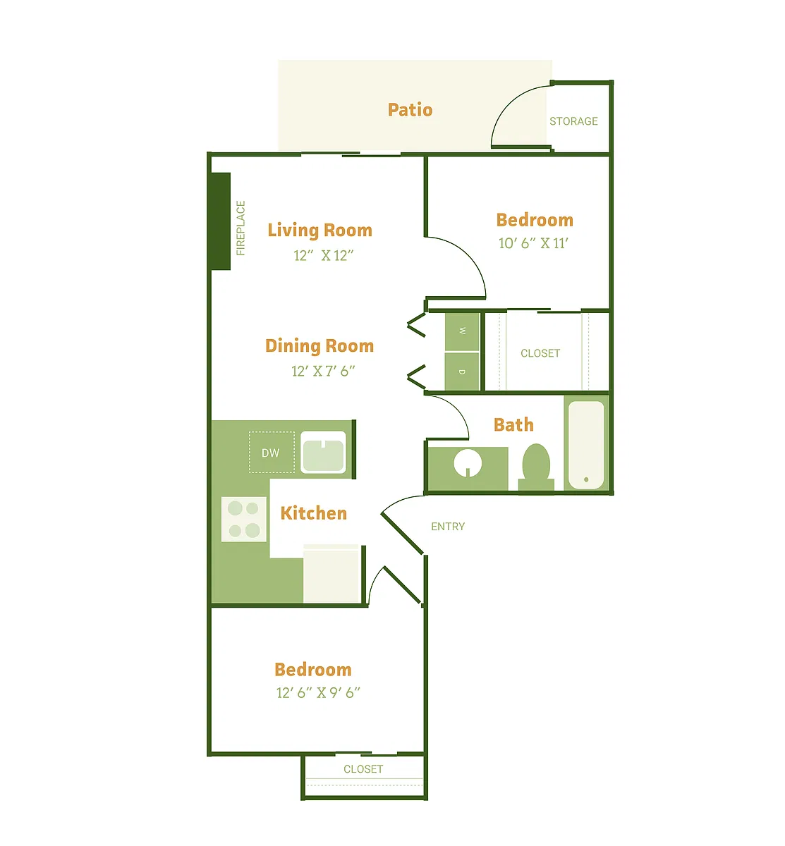 Floor plan 2X1 A
