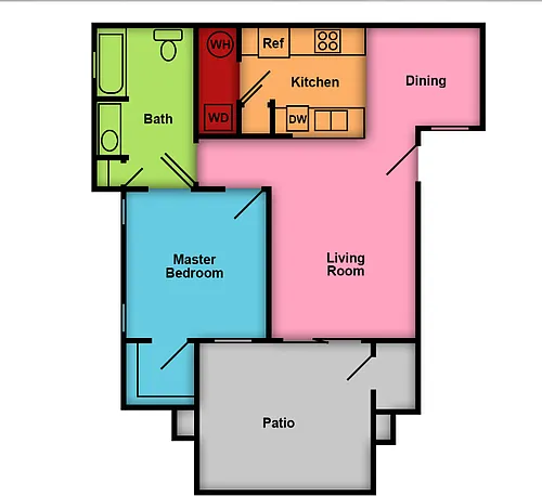 Floor plan 1 Bedroom