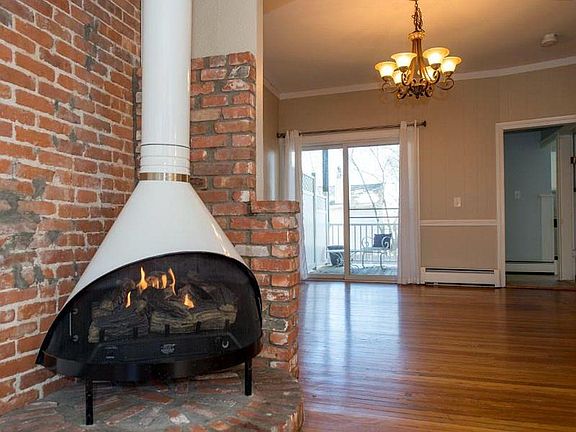 Gas fireplace in living room