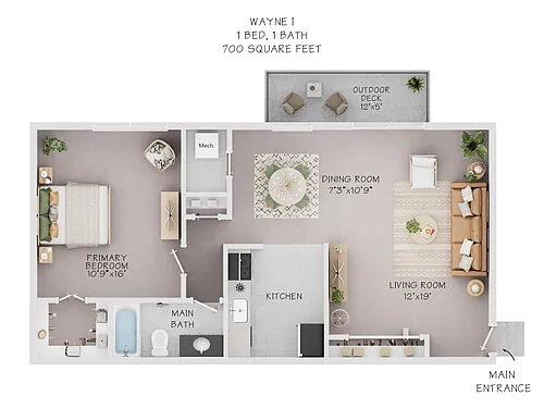 Floor plan Wayne I