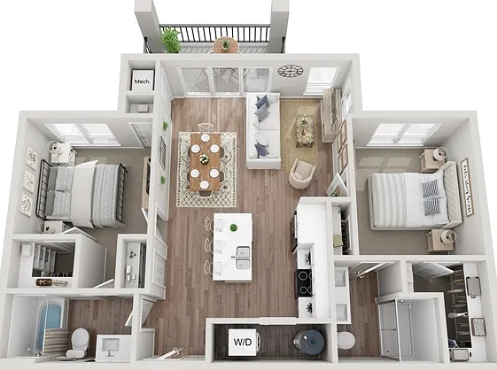 Floor Plan 2BR C | Seasons at Hoffman Estates | Apartments in Hoffman Estates, IL Floor Plan 2BR C | Seasons at Hoffman Estates | Apartments in Hoffman Estates, IL