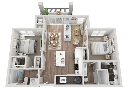 Floor plan 2BR C