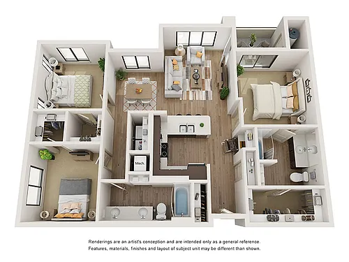 Floor plan 3X2-1310