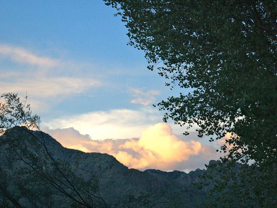 Sunset on the Catalina Mountains - view from backyard
