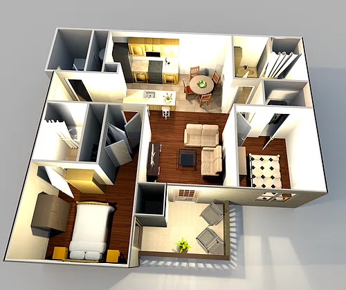 Floor plan 2X2