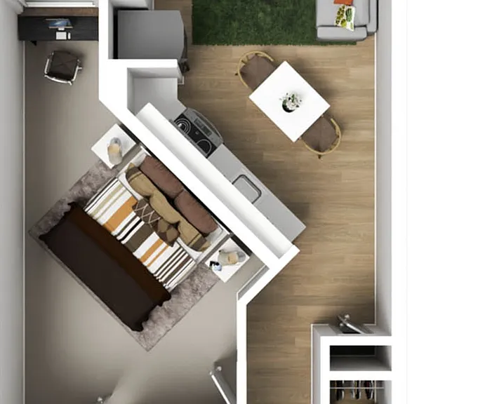 1 Bedroom Type B 1 Bedroom Type B