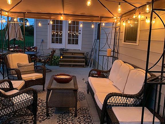 Spacious rear patio