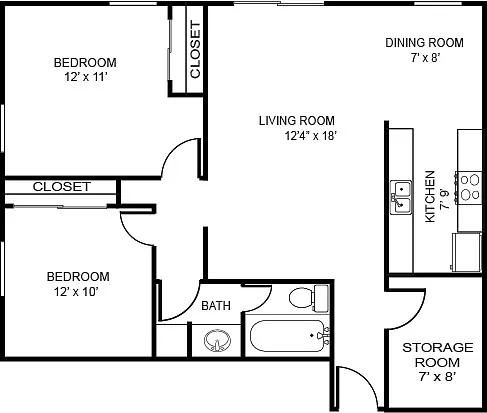 Floor plan 21B Northwest Classic