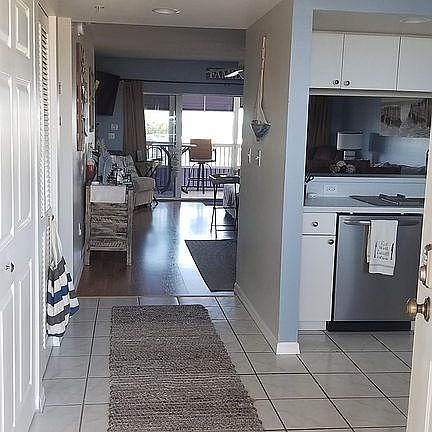 Entryway to condo