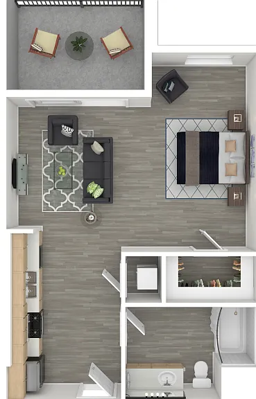 Studio Floorplan Diagram