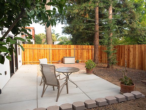 Fully fenced-in private backyard
