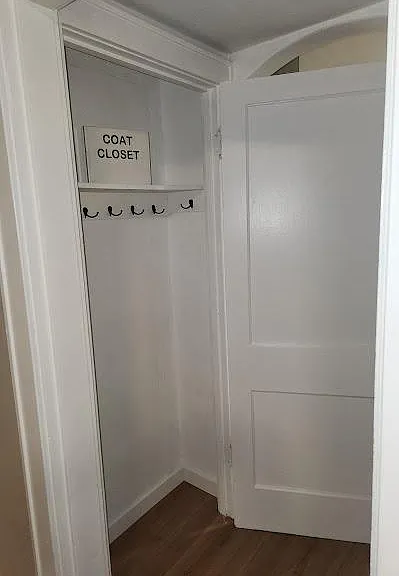 Downstairs coat closet