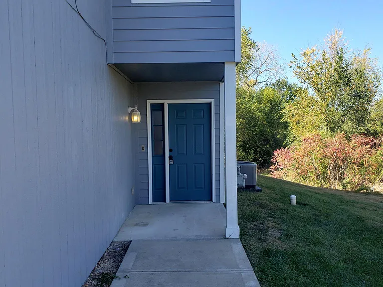 View of front door