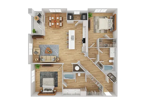 Floor plan B3 | Renovated