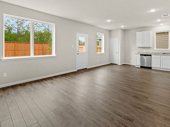Family Room to Kitchen and Dining Area
