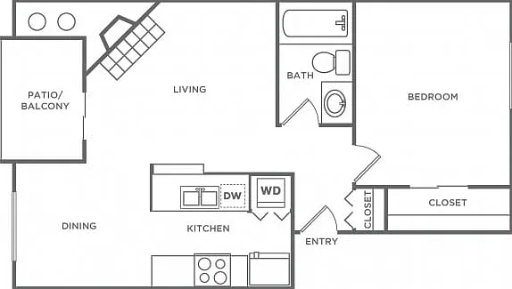 A1 | 1 bed 1 bath | 640 Sq. Ft. A1 | 1 bed 1 bath | 640 Sq. Ft.